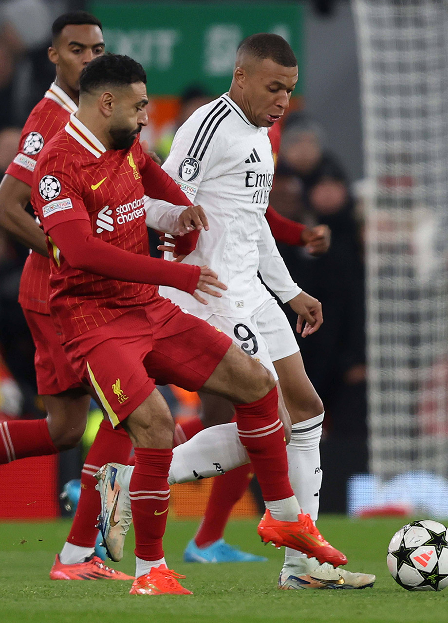 Salah and Mbappe in Champions League